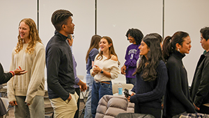 students at ced event