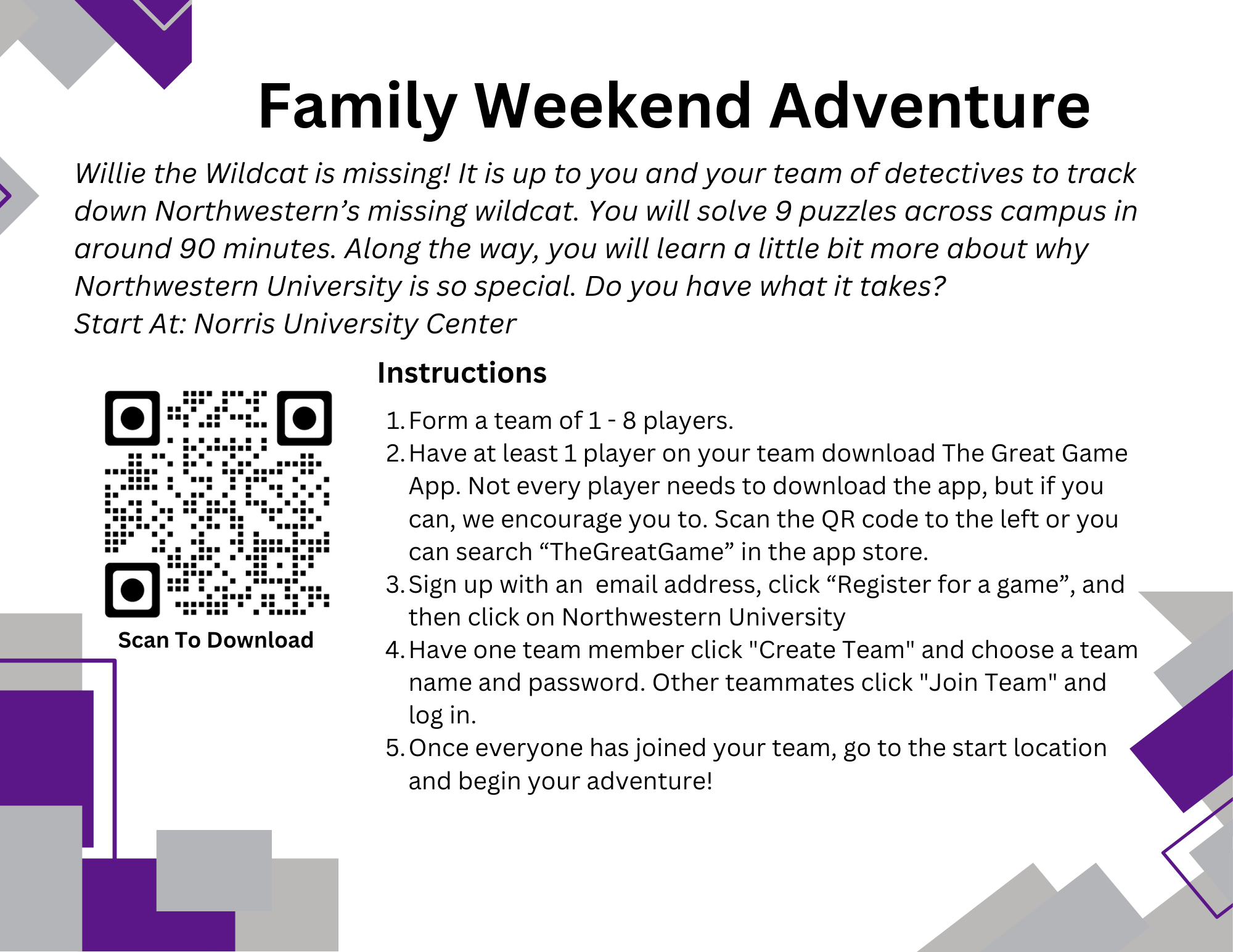 Great game instructions